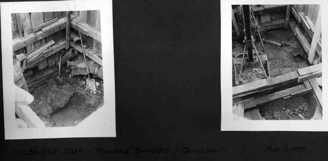 1958 Manhole dropped in quicksand Kilbourne Rd (1)